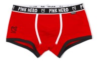Мужские трусы Pink Hero красные с черной окантовкой PH1201-3