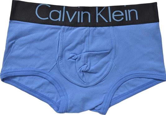 Трусы Calvin Klein синие с черной резинкой Steel A020
