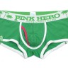 Мужские укороченные боксеры Pink Hero зеленые Nice Beach PH1252-3