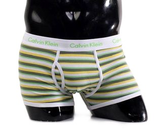 Трусы Calvin Klein 365 полосы зел/жел/бел A078
