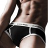 Брифы Calvin Klein 365 черные с белой резинкой A079