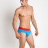 Мужские брифы Pink Hero голубые с красной резинкой PH1280-7