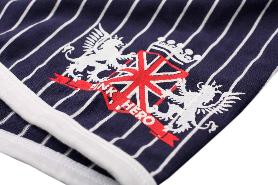 Мужские боксеры Pink Hero темно-синие в полоску PH1237-1