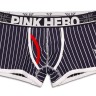 Мужские боксеры Pink Hero темно-синие в полоску PH1237-1