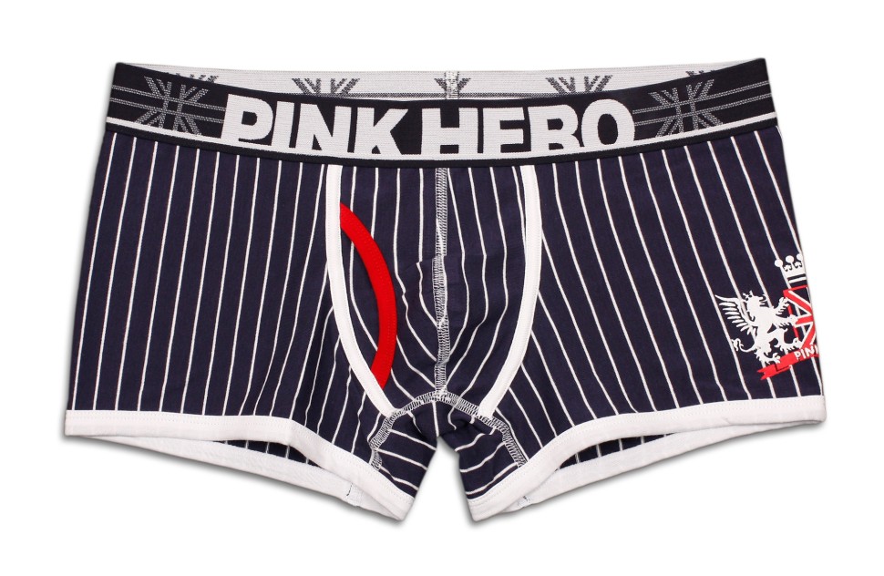 Мужские боксеры Pink Hero темно-синие в полоску PH1237-1