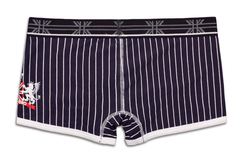 Мужские боксеры Pink Hero темно-синие в полоску PH1237-1