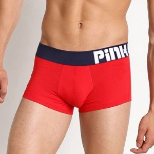 Мужские трусы Pink Hero красные с синей резинкой PH1258-2