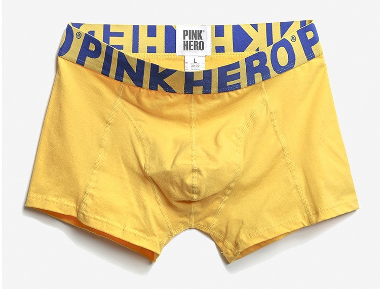 Мужские трусы Pink Hero желтые удлиненные PH513-4