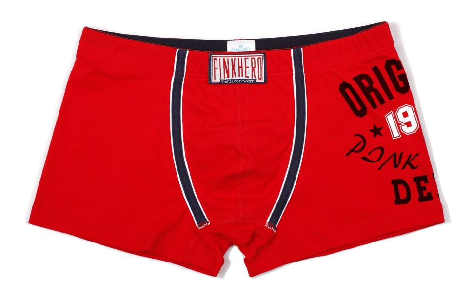 Мужские боксеры Pink Hero красные с принтом PH1234-3
