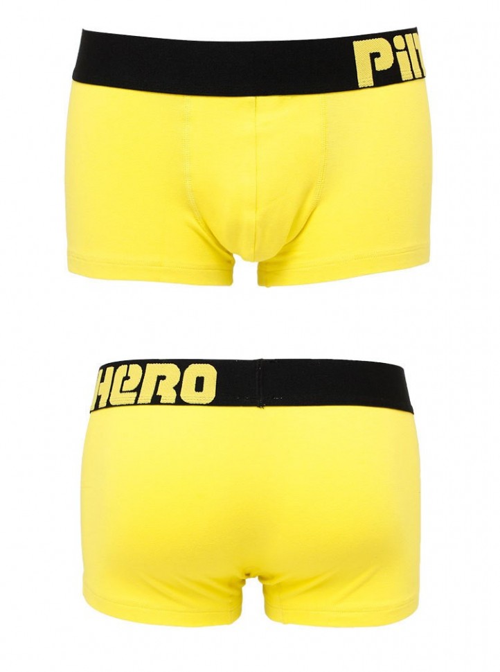 Мужские трусы Pink Hero желтые с черной резинкой PH1258-8