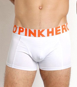 Мужские трусы Pink Hero белые удлиненные PH513-2