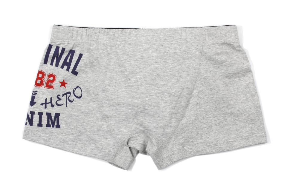 Мужские боксеры Pink Hero серые с принтом PH1234-5