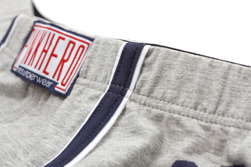 Мужские боксеры Pink Hero серые с принтом PH1234-5