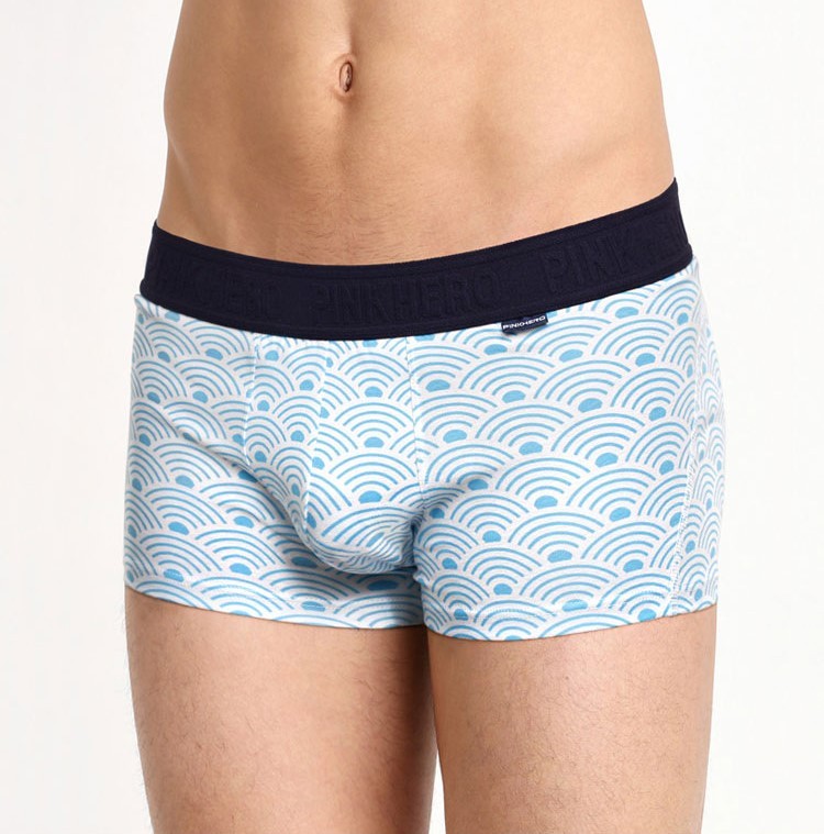 Мужские трусы Pink Hero белые волны PH1274-4