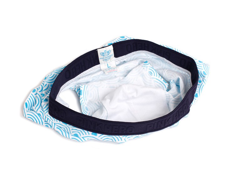 Мужские трусы Pink Hero белые волны PH1274-4