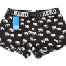 Мужские трусы Pink Hero черные со слонами удлиненные PH1251-3