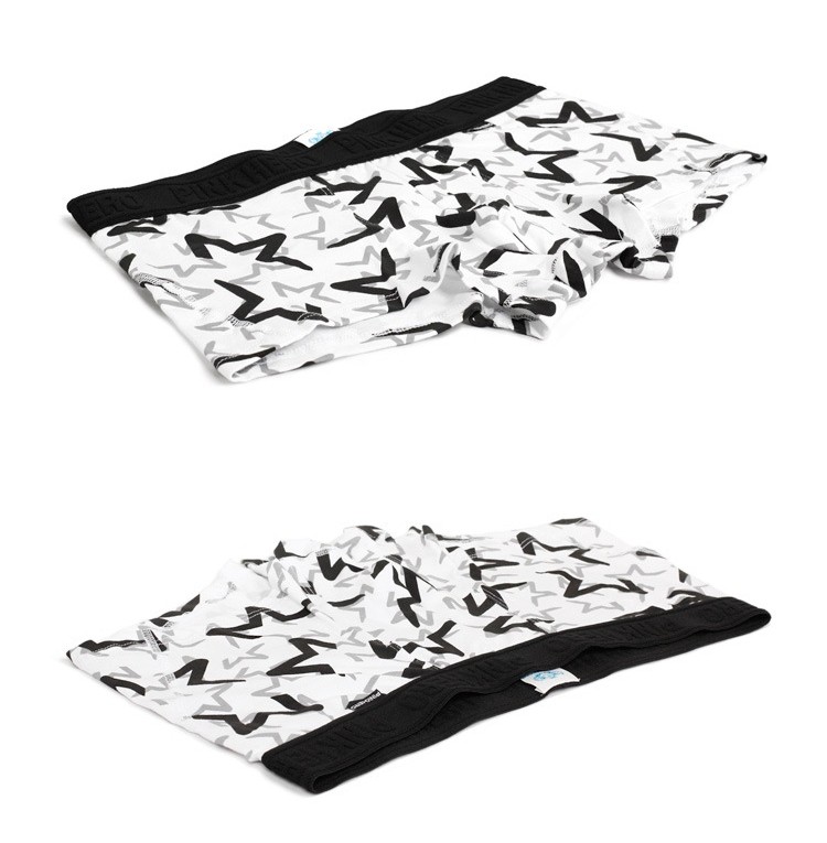 Мужские трусы Pink Hero белые звезды PH1273-1