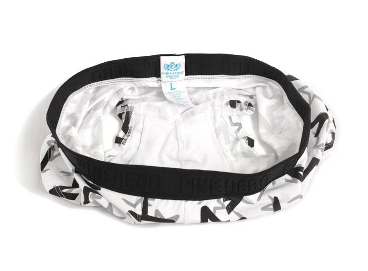 Мужские трусы Pink Hero белые звезды PH1273-1