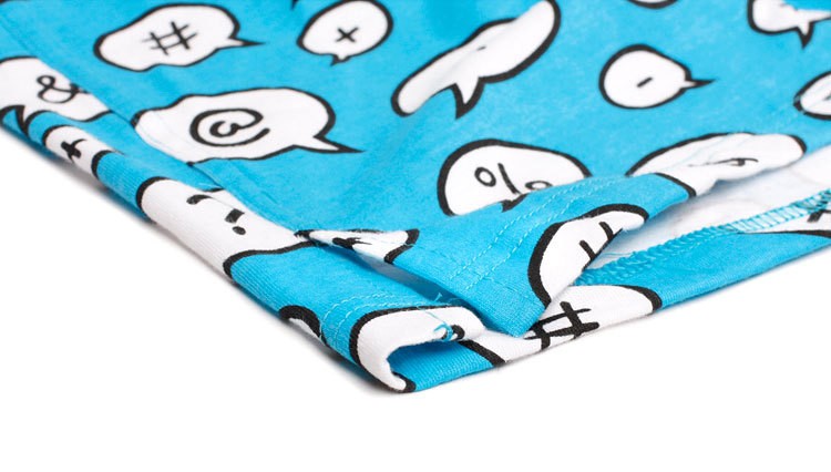 Мужские трусы Pink Hero голубые со знаками удлиненные PH1268-2