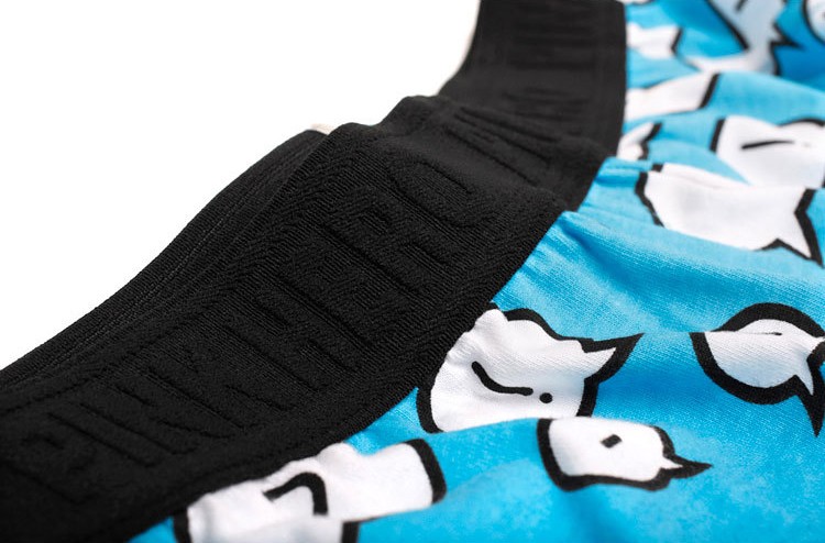 Мужские трусы Pink Hero голубые со знаками удлиненные PH1268-2