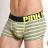 Мужские трусы Pink Hero серые в желтую полоску PH1281-5