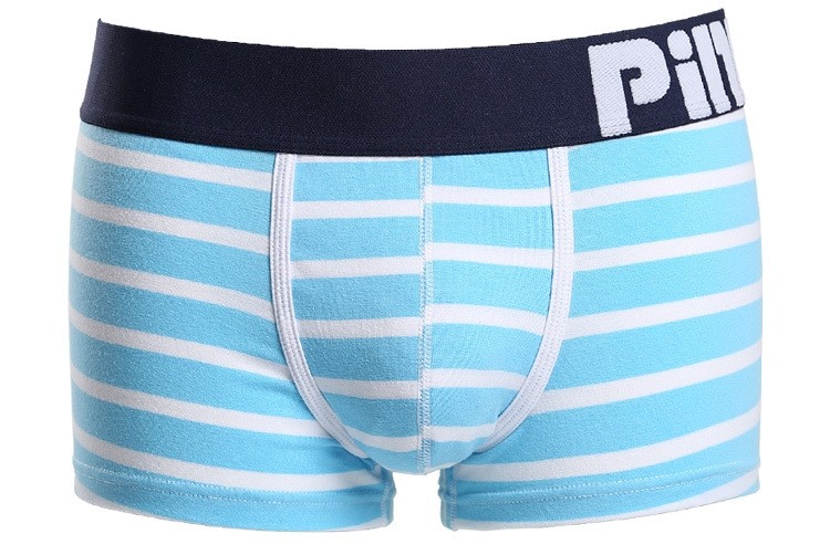 Мужские трусы Pink Hero светло-голубые в белую полоску PH1281-9