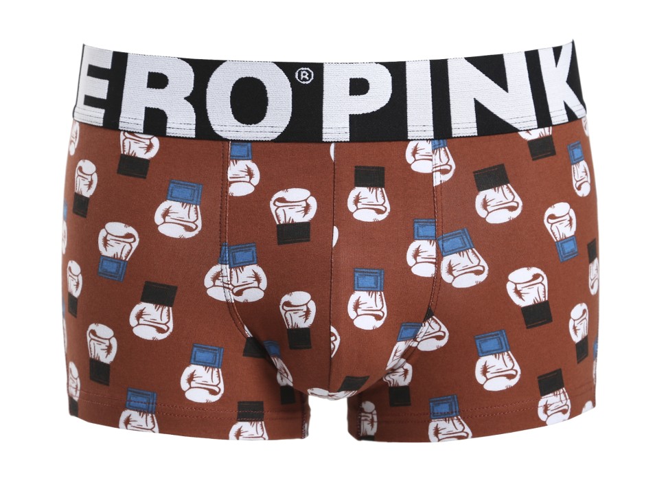 Мужские трусы Pink Hero коричневые с боксерскими перчатками PH802-2