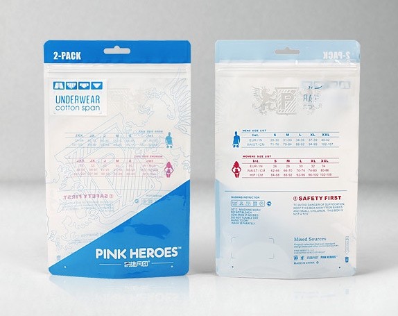 Пластиковый пакетик Pink Hero для 2 трусов PH5