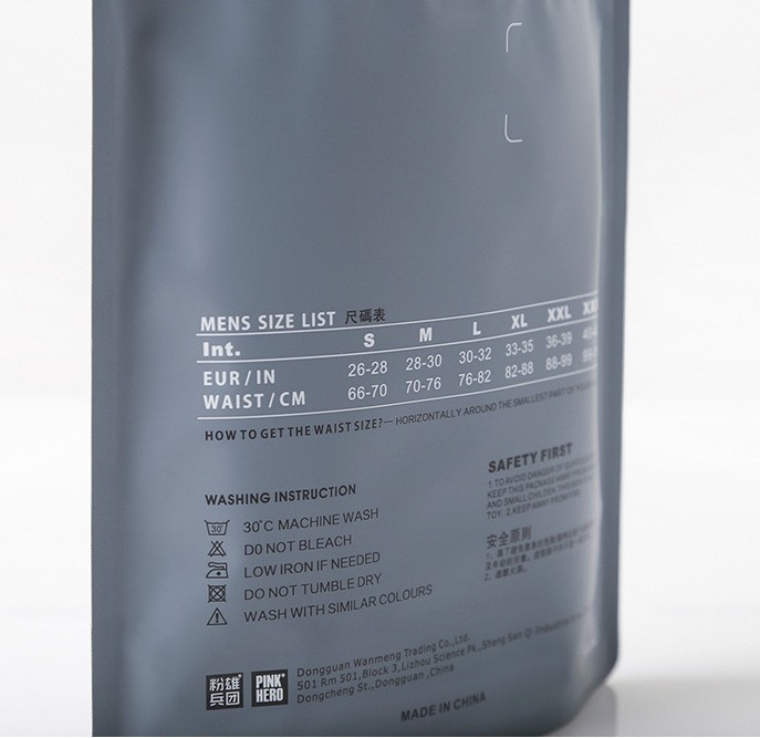 Пластиковый пакетик Pink Hero для 1 трусов PH1