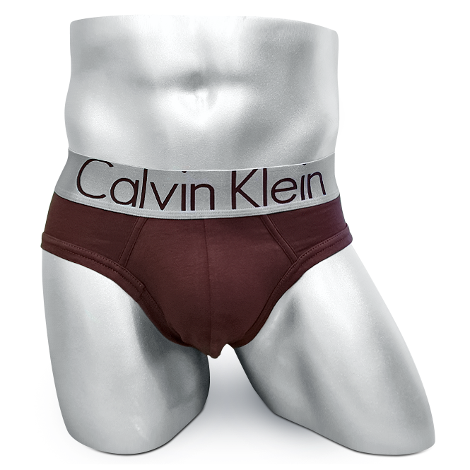 Мужские брифы (плавки) Calvin Klein коричневые A106