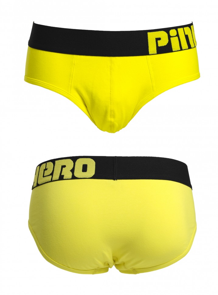 Мужские брифы Pink Hero желтые с черной резинкой PH1280-8