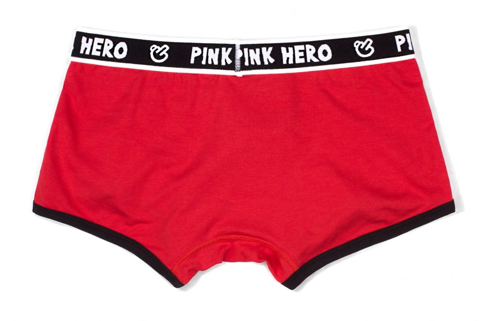 Мужские трусы Pink Hero красные с черной окантовкой Ph1201 3