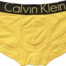 Трусы Calvin Klein желтые с черной резинкой Steel A019