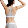 Женский комплект Calvin Klein с чашечками серый: топ и плавки C03