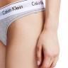 Женский комплект Calvin Klein с чашечками серый: топ и стринги C08