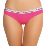 Женские стринги Calvin Klein темно-розовые с тонкой белой резинкой B67