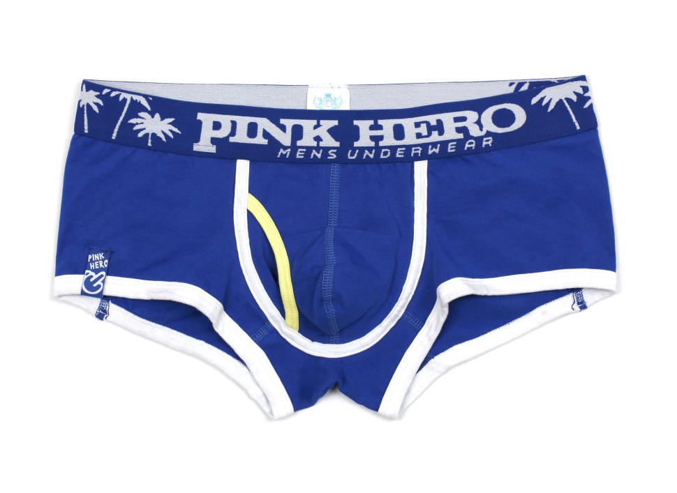Мужские укороченные боксеры Pink Hero синие Nice Beach PH1252-1