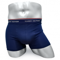 Мужские боксеры Tommy Hilfiger синие мелкий шрифт T09