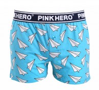Мужские трусы Pink Hero голубые с самолетиками удлиненные PH1279-7