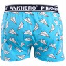 Мужские трусы Pink Hero голубые с самолетиками удлиненные PH1279-7