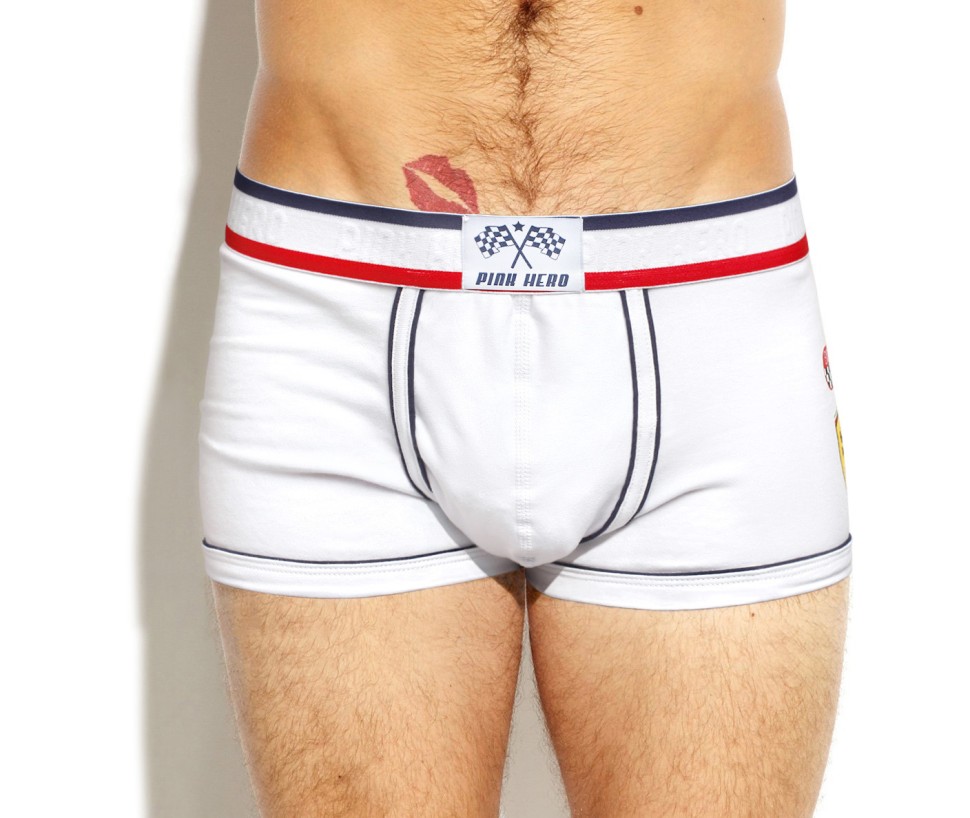 Мужские боксеры Pink Hero Racing Club белые PH1260-1
