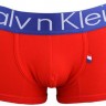 Трусы Calvin Klein красные с синей резинкой Франция A031