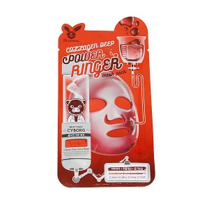 Набор 5 шт. Маска для лица тканевая Elizavecca Deep Power Ring Mask Pack COLLAGEN