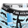 Мужские боксеры Pink Hero голубые с усами PH1264-1