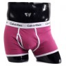 Трусы Calvin Klein 365 малиновые с белой резинкой A035