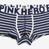 Мужские трусы Pink Hero темно-синие/оранжевые/белые полоски PH806-3