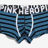 Мужские трусы Pink Hero черные/синие полоски PH806-4