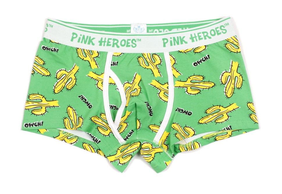 Мужские боксеры Pink Hero зеленые с кактусами PH1264-4