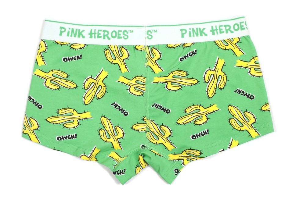 Мужские боксеры Pink Hero зеленые с кактусами PH1264-4