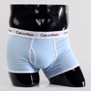 Трусы Calvin Klein 365 светло-голубые с белой резинкой A037